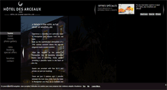 Desktop Screenshot of hoteldesarceaux.com