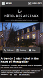 Mobile Screenshot of hoteldesarceaux.com